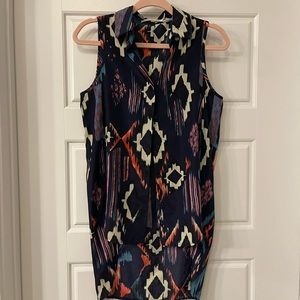 Colorful Aztec tank top size xs